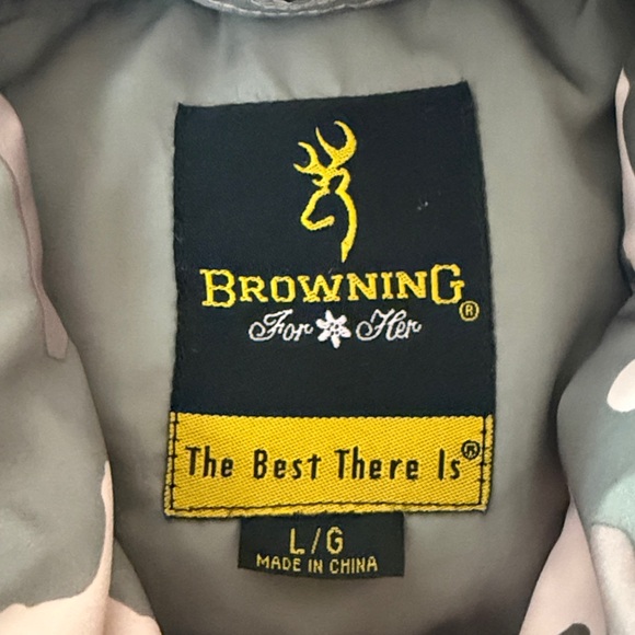 Browning pink Camouflage Down Puffer Jacket - Picture 4 of 6